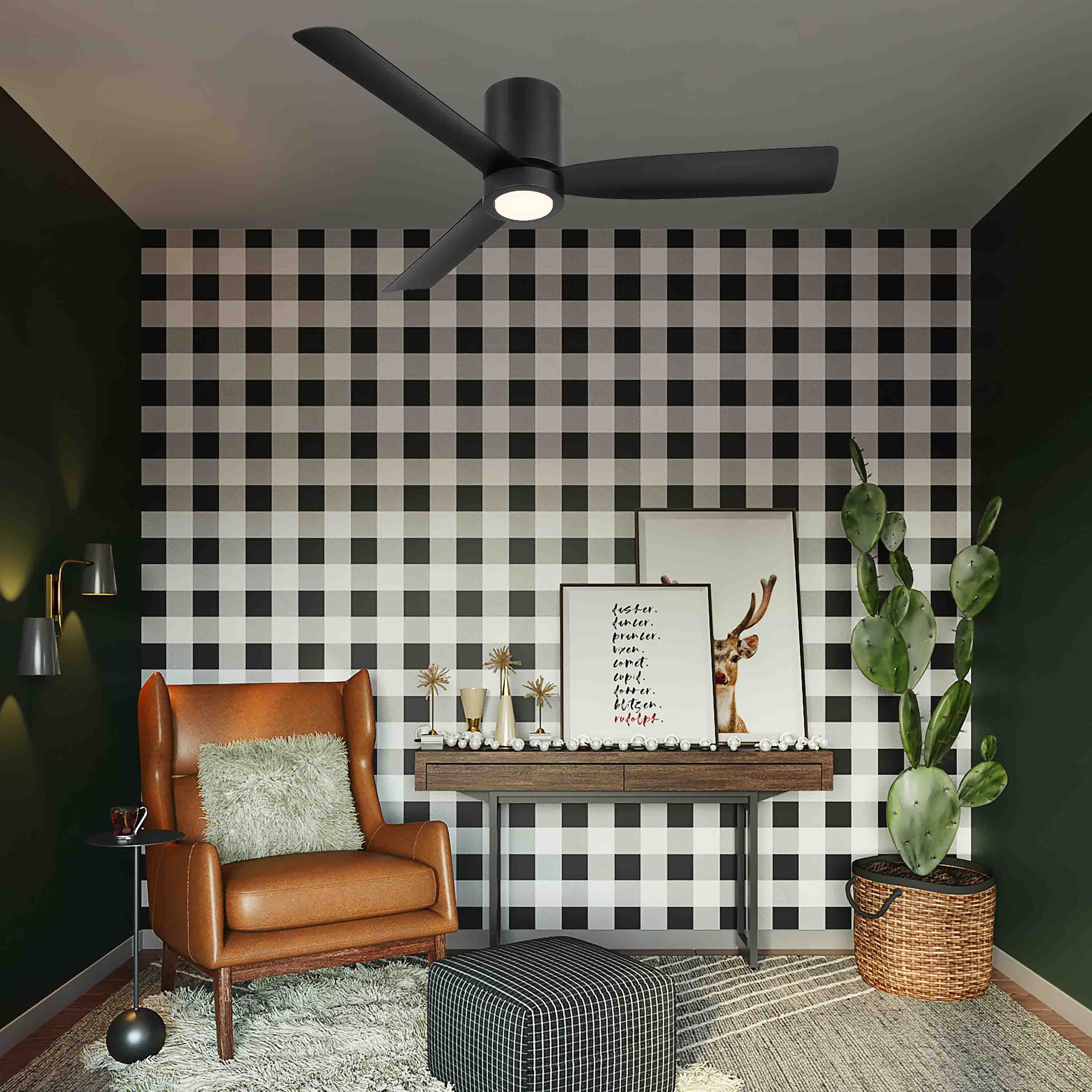 flush mount ceiling fan