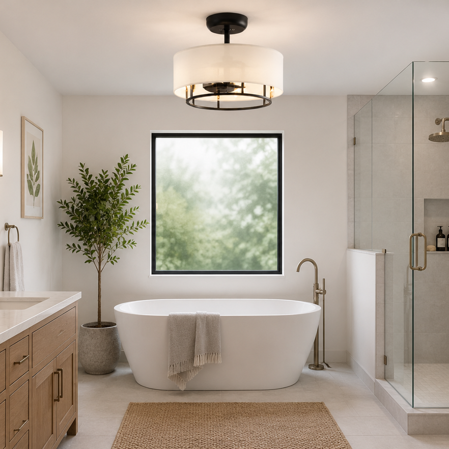 kaiti fandelier black bathroom