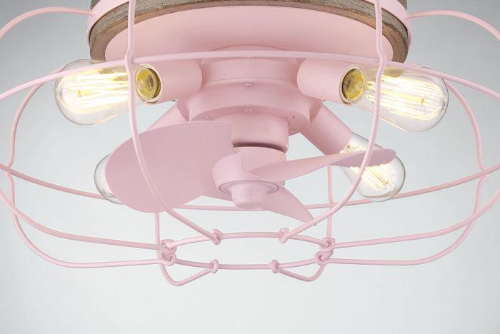 Pink Ceiling Fan with Lights 