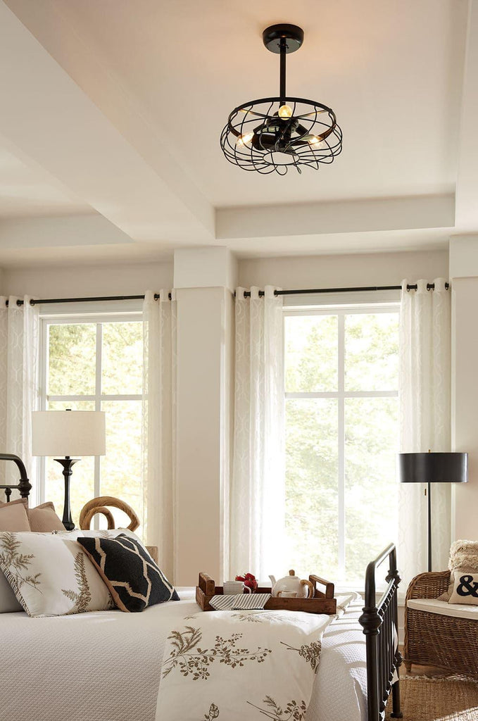 3 Ways Interior Designers Use a Black Ceiling Fan with Light to Modernize a Home
