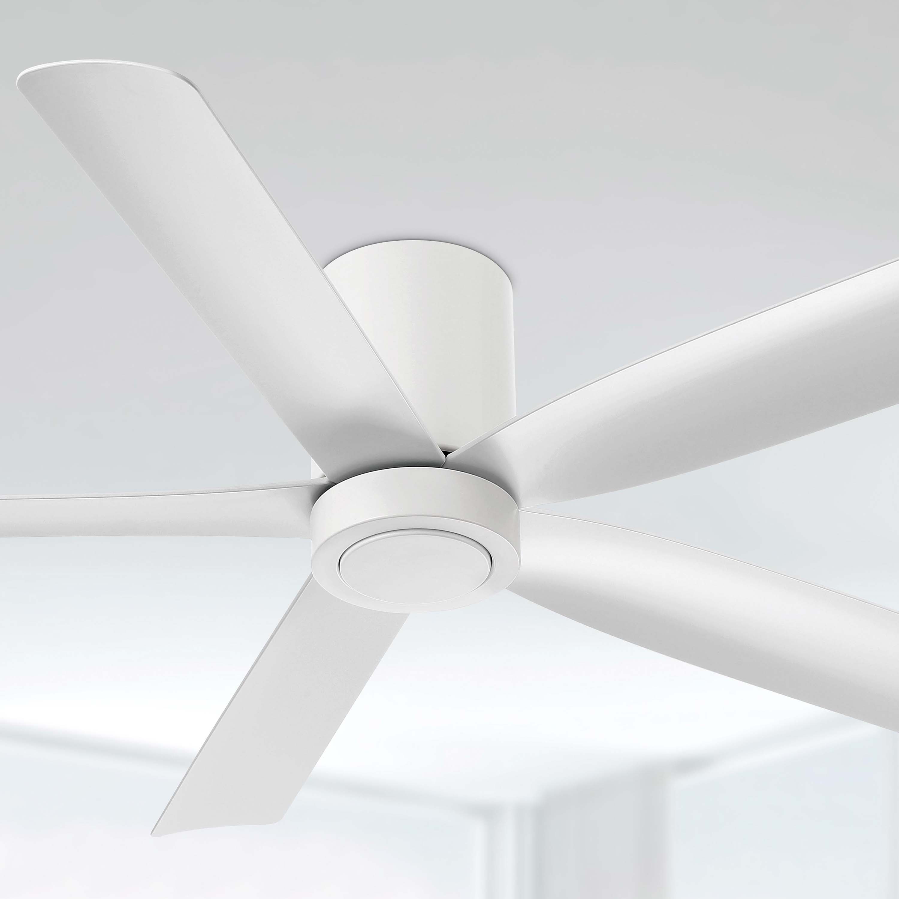 CORMAC® 52" Low-Profile Ceiling Fan in matte white no light
