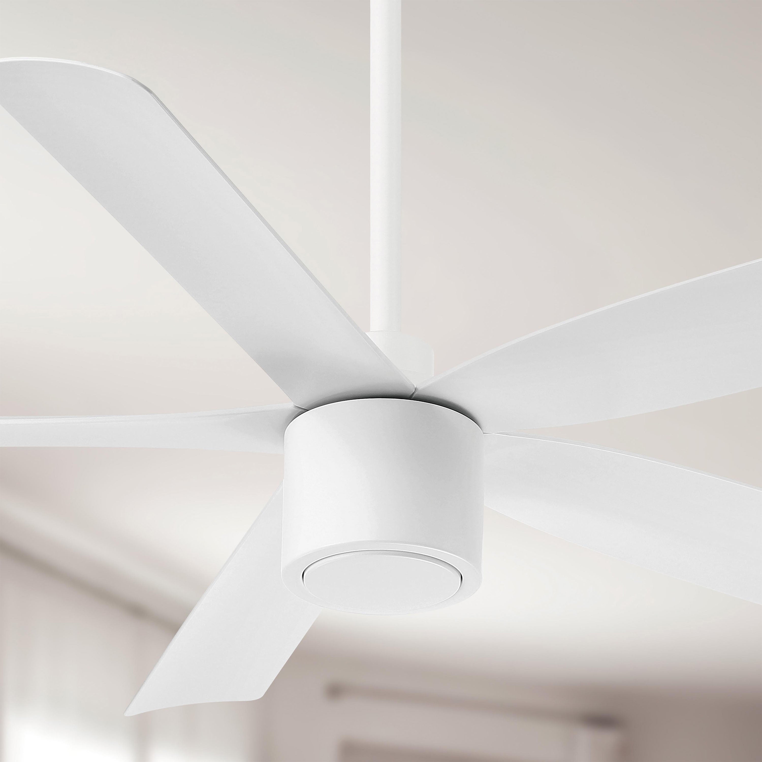 RAVIAN® 52" 5-Blade Ceiling Fan in matte white with no light