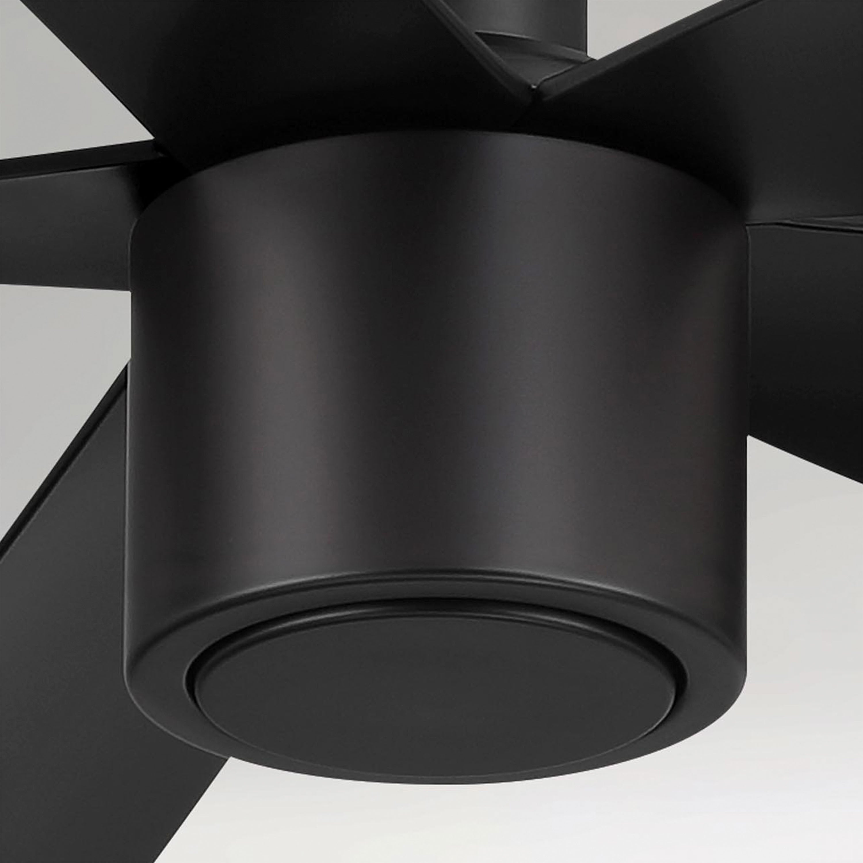 RAVIAN® 52" 5-Blade Ceiling Fan in matte black with no light