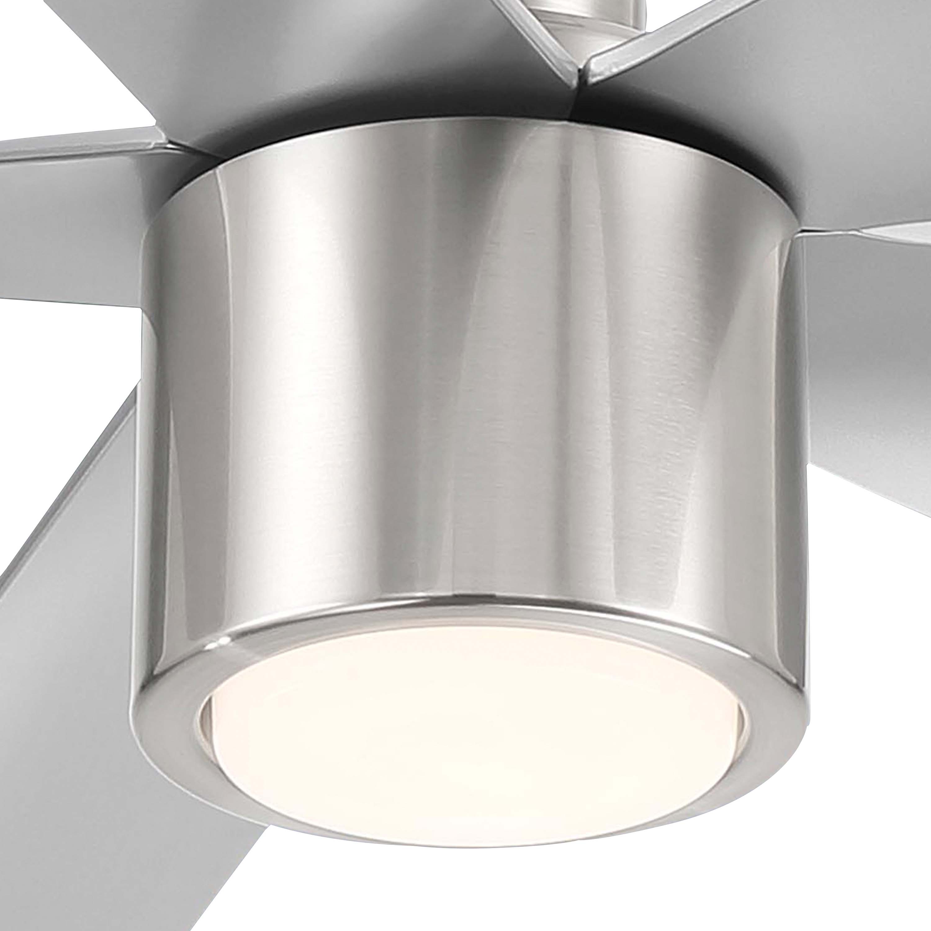 detailed shot of LED light on RAVIAN® 72" 5-Blade Large Ceiling Fan