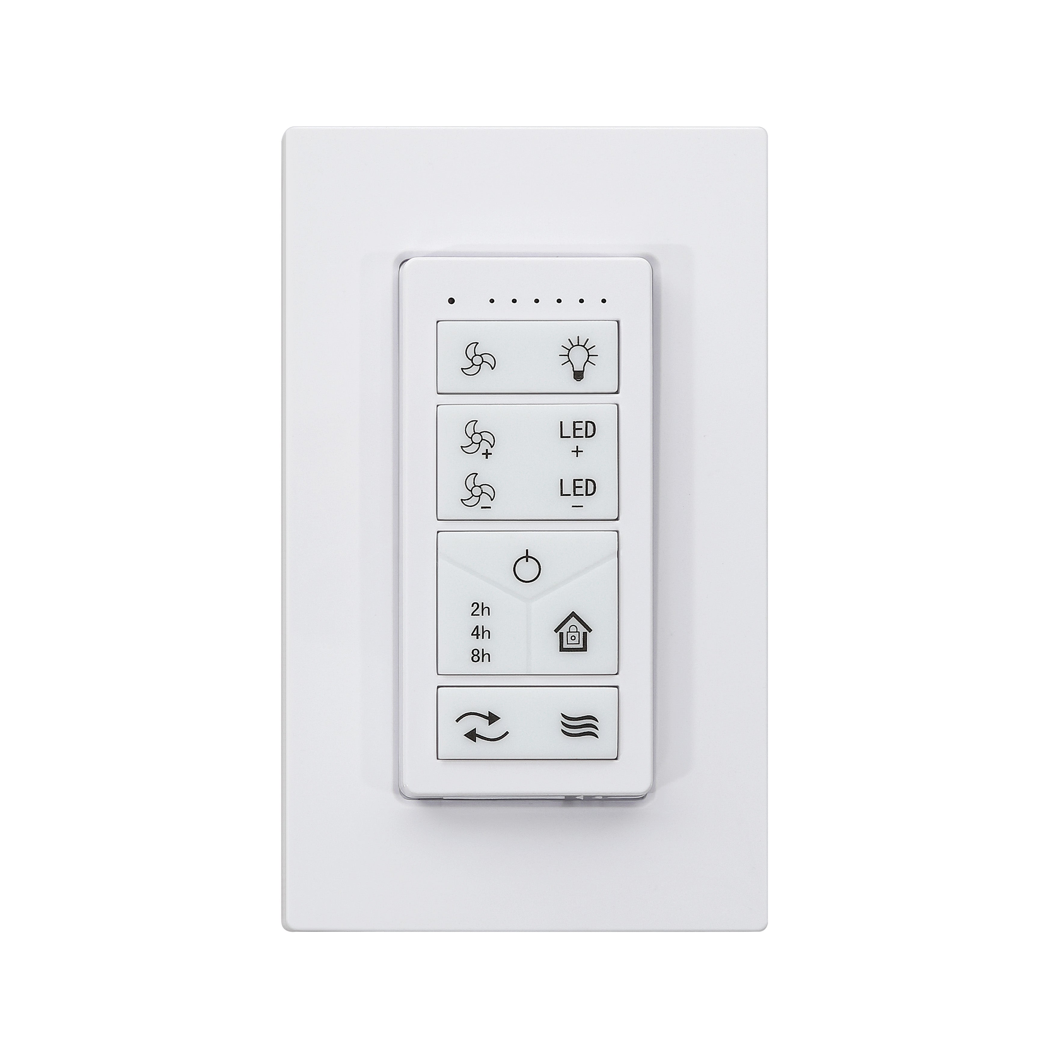 Wall Mount Ceiling Fan Remote Control - DC Motor Fandeliers