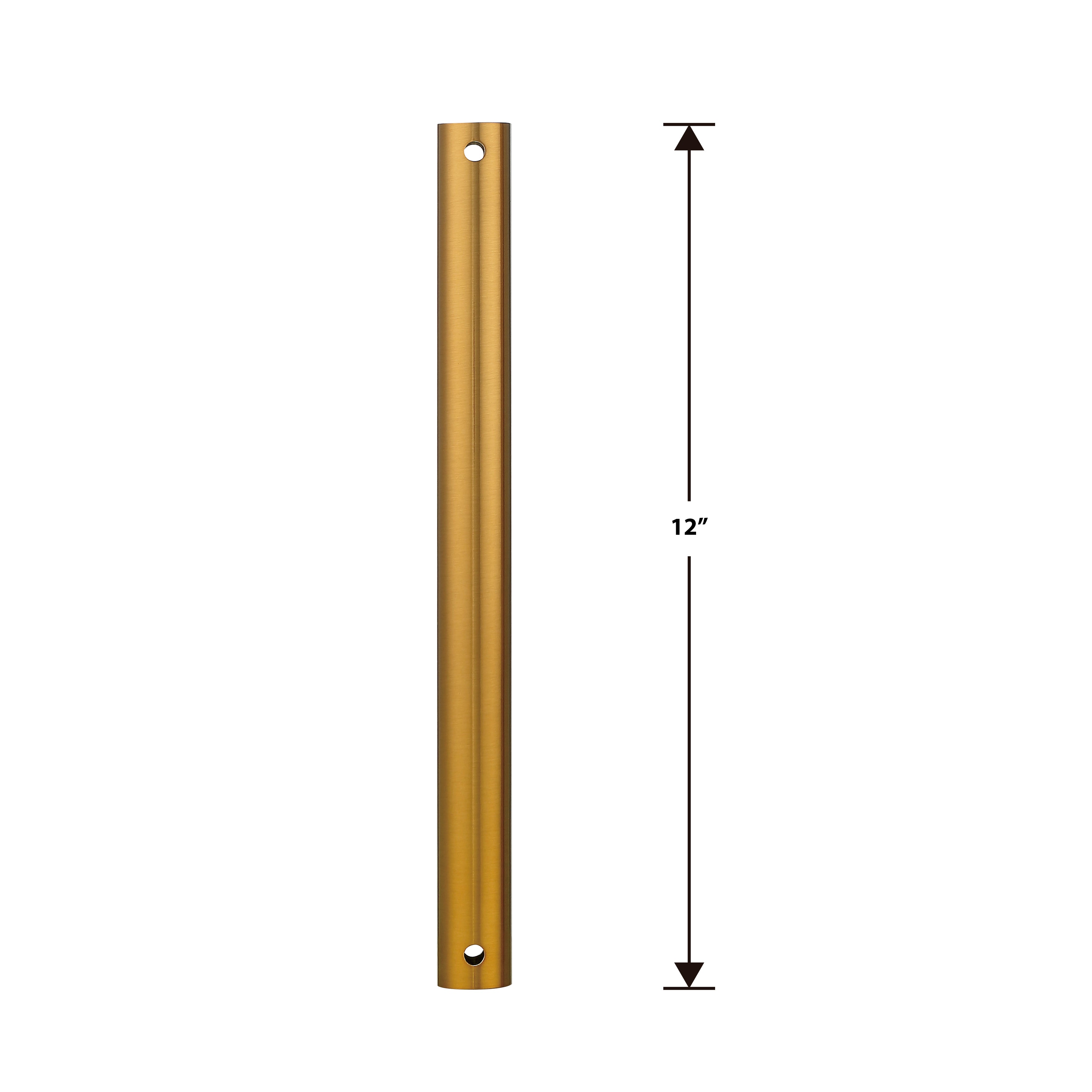 Steel Fandelier Downrod | Aged Brass