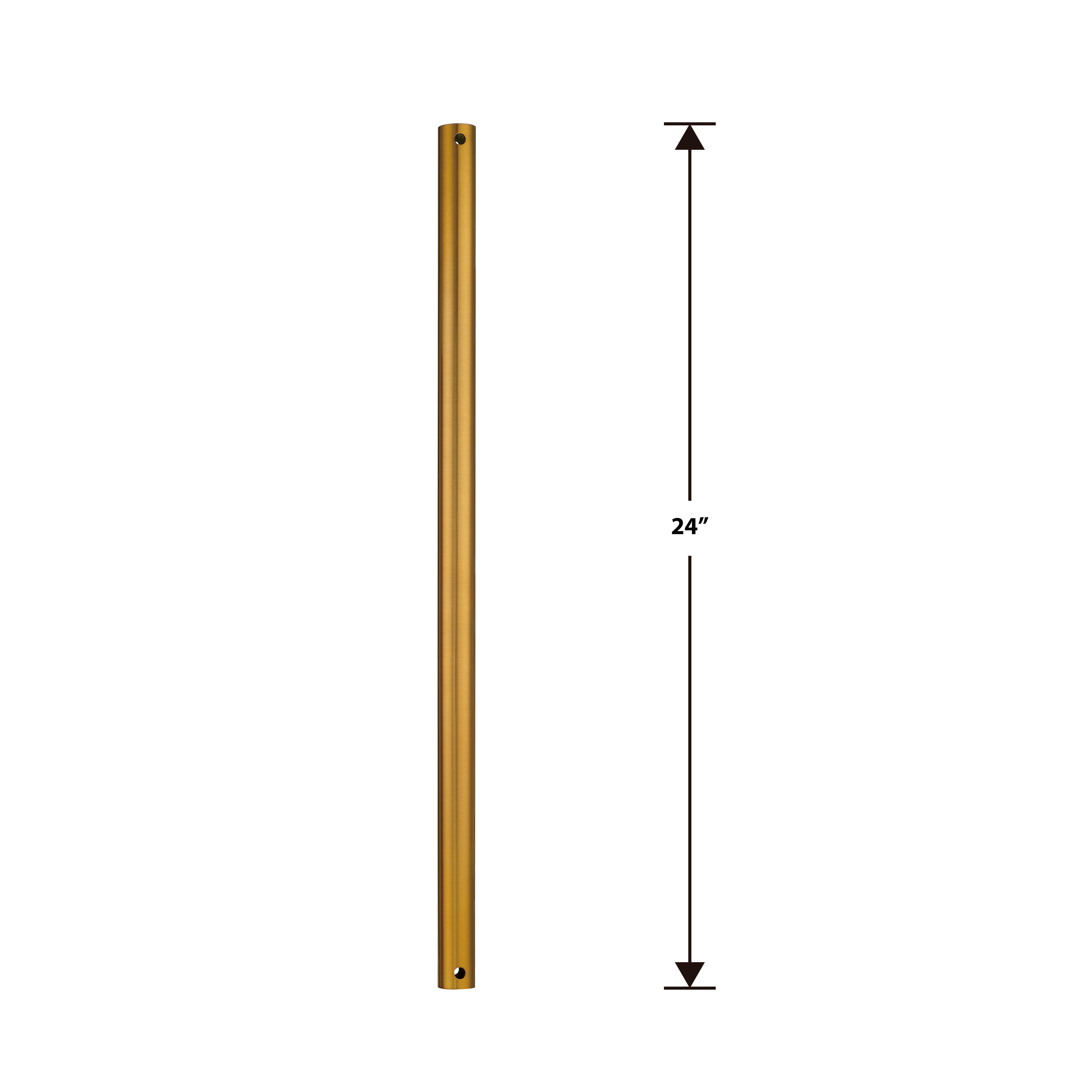 Steel Fandelier Downrod | Aged Brass