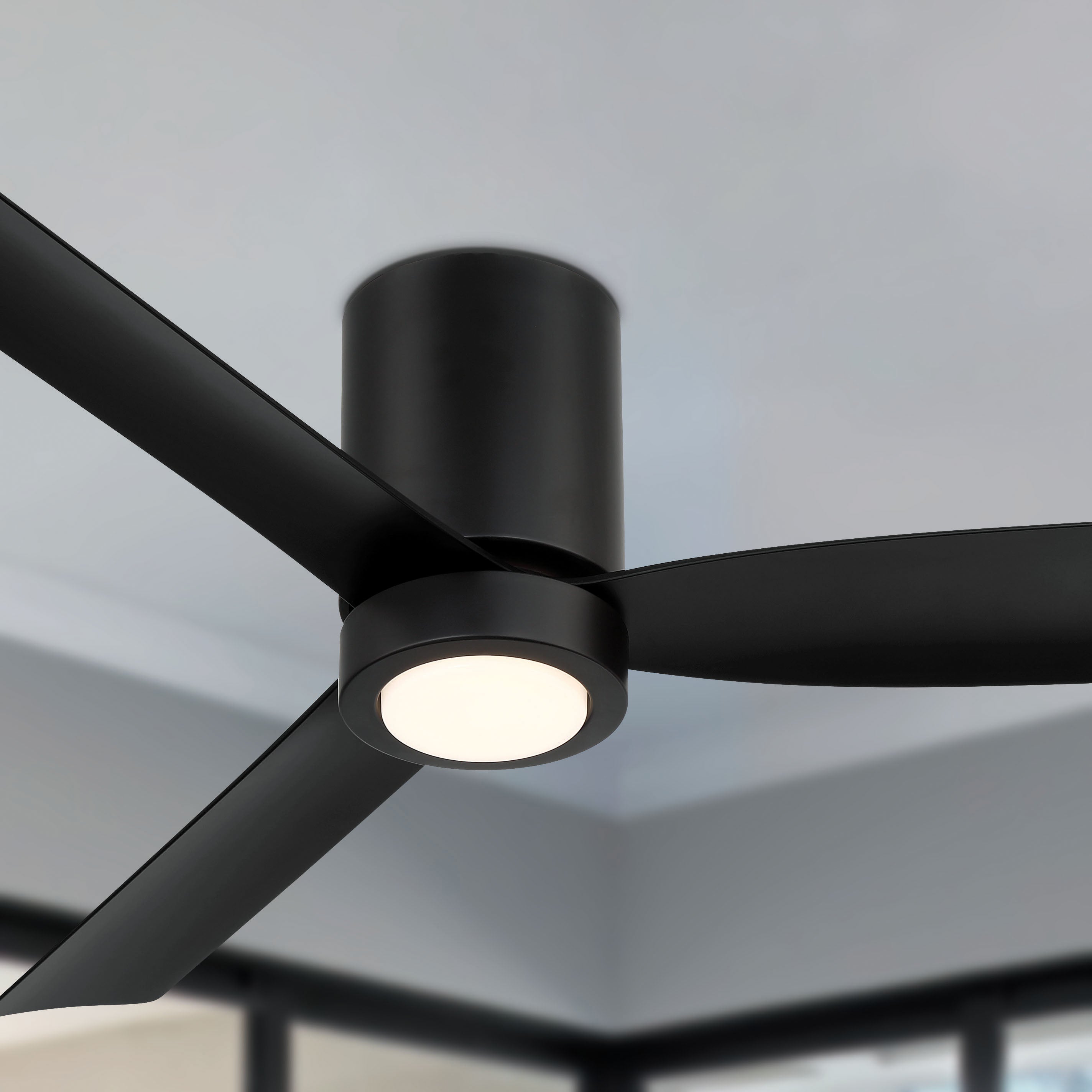 Cormac low profile Ceiling fan in Matte Black - 3 - 1#finishes_matte black