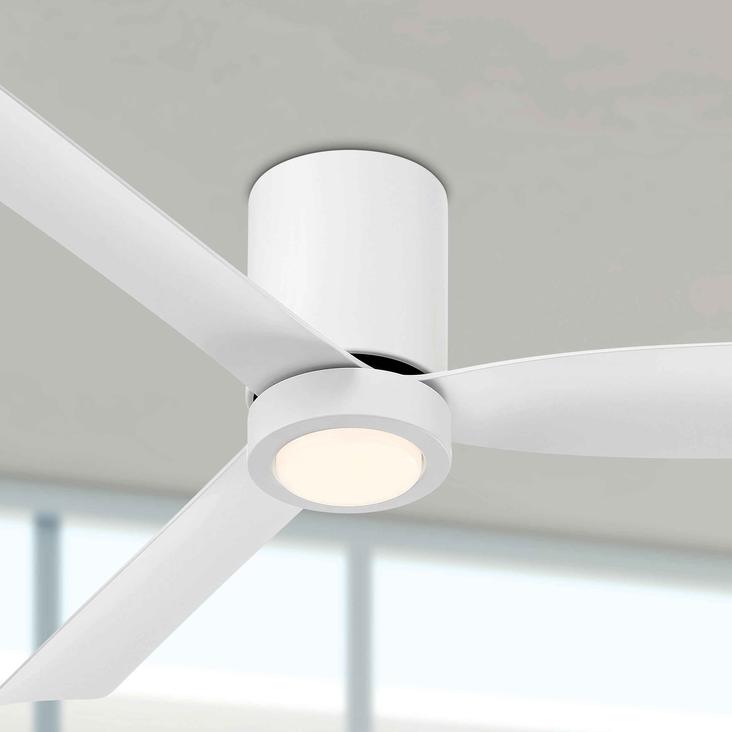 Cormac low profile Ceiling fan in Matte White - 3 - 1#finishes_matte white