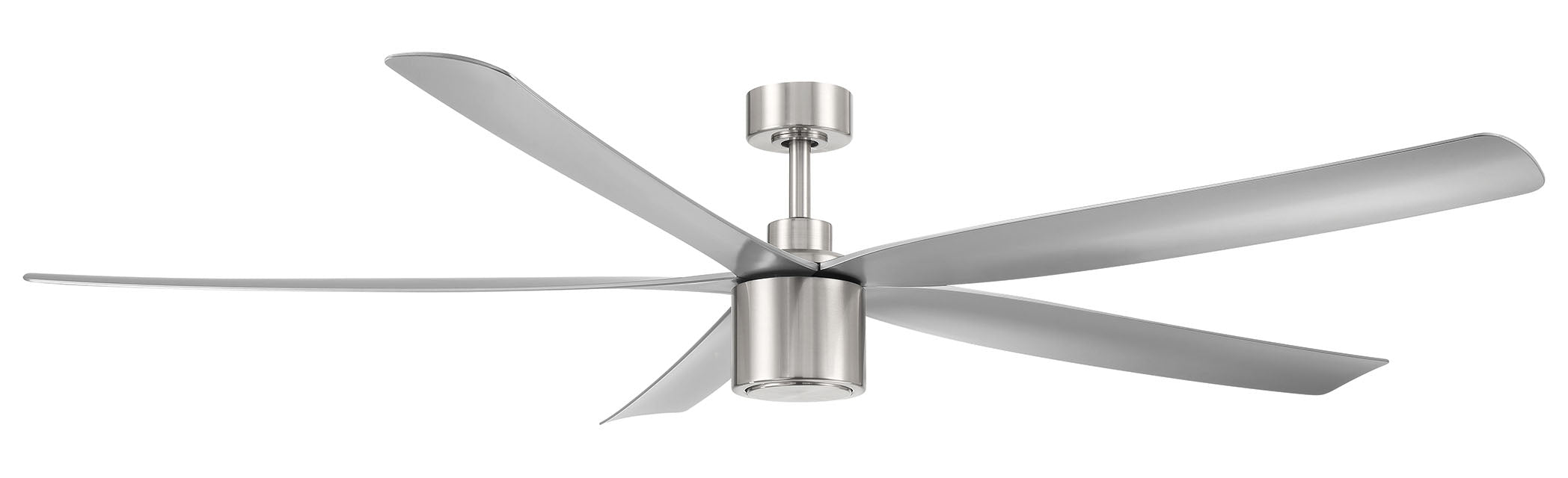 RAVIAN® 72" 5-Blade Large Ceiling Fan in brushed nickel #finishes_brushed nickel