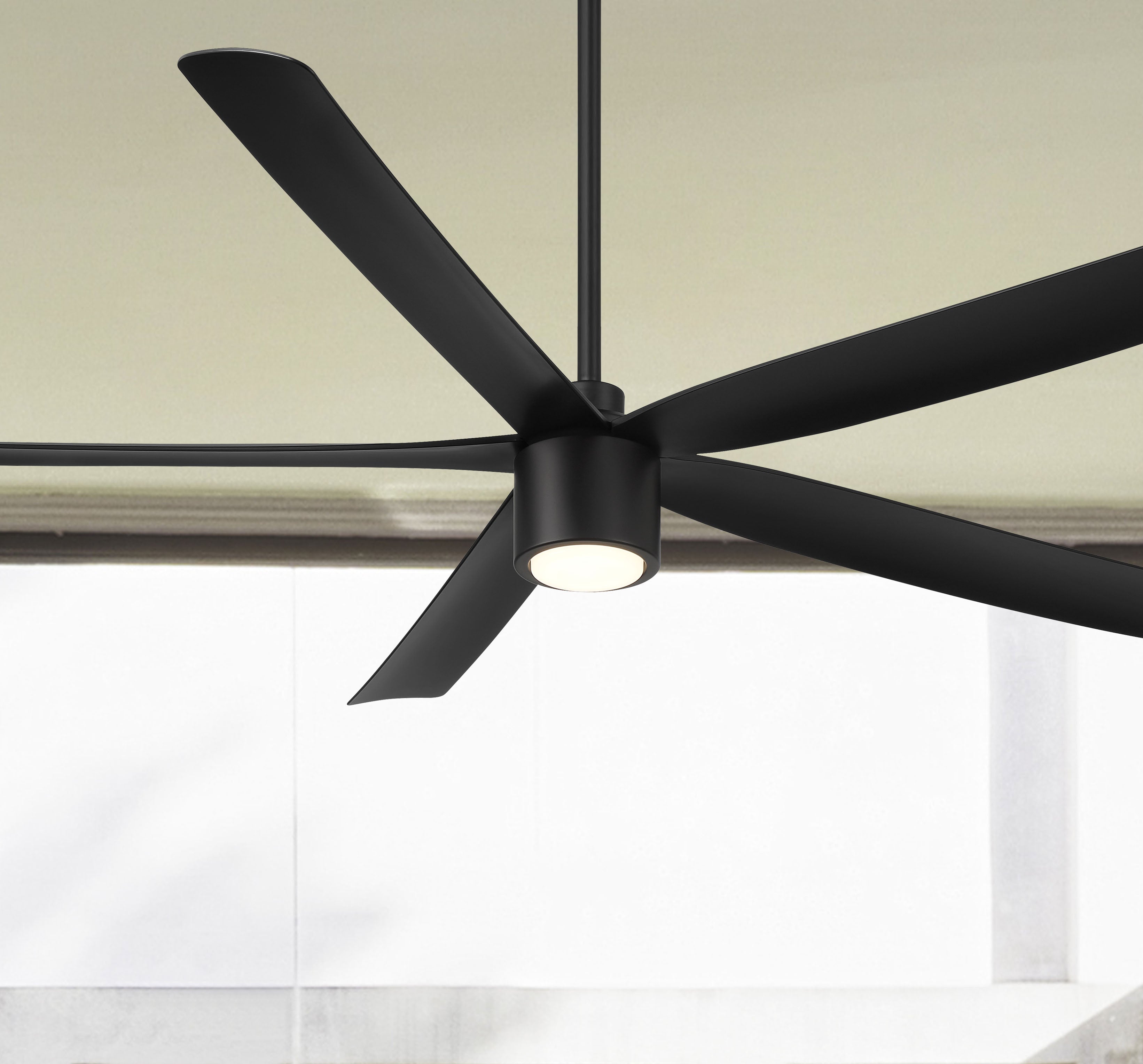 RAVIAN® 72" 5-Blade Large Ceiling Fan in Matte Black - 1#finishes_matte black