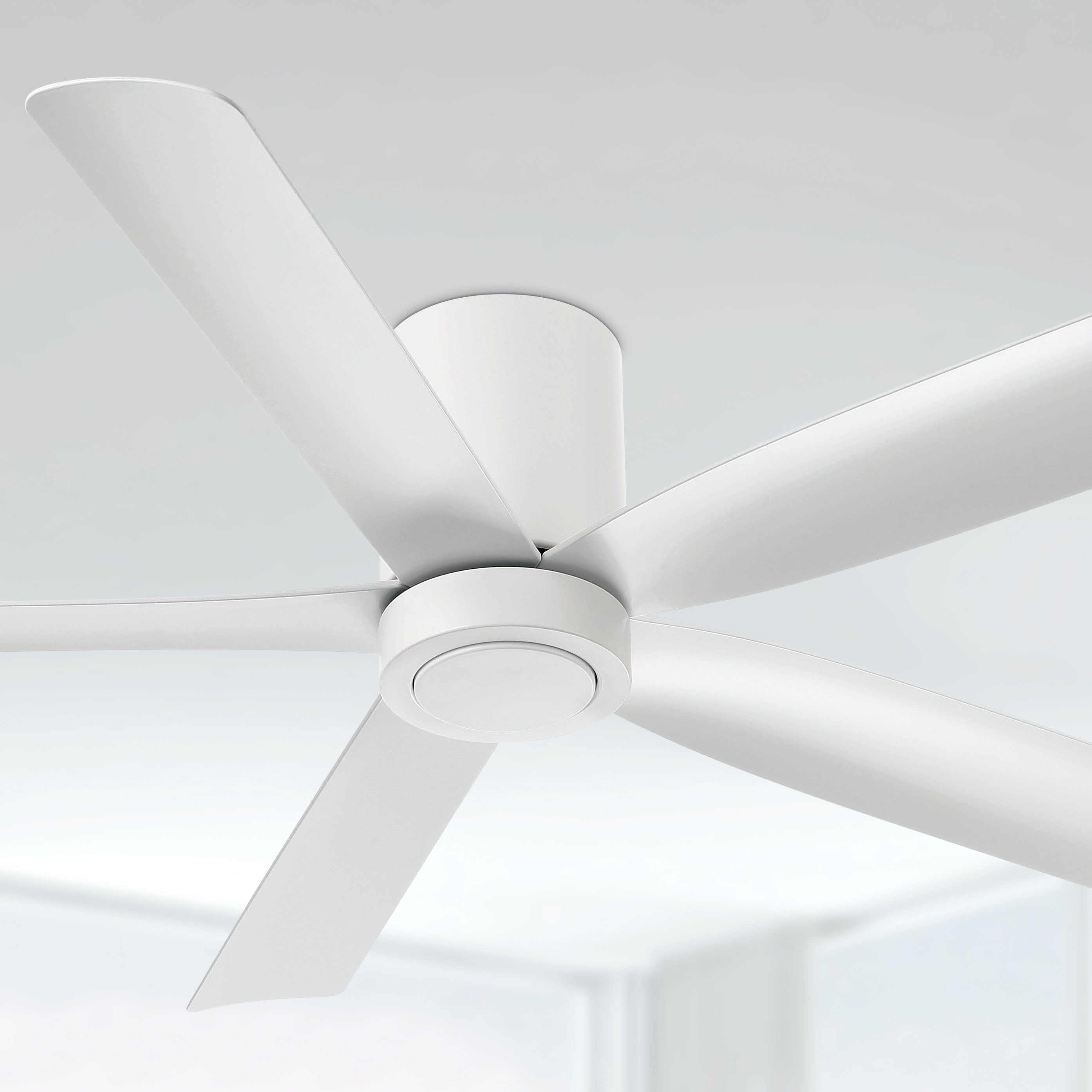 Cormac low profile Ceiling fan in Matte White - 5 - 0#finishes_matte white