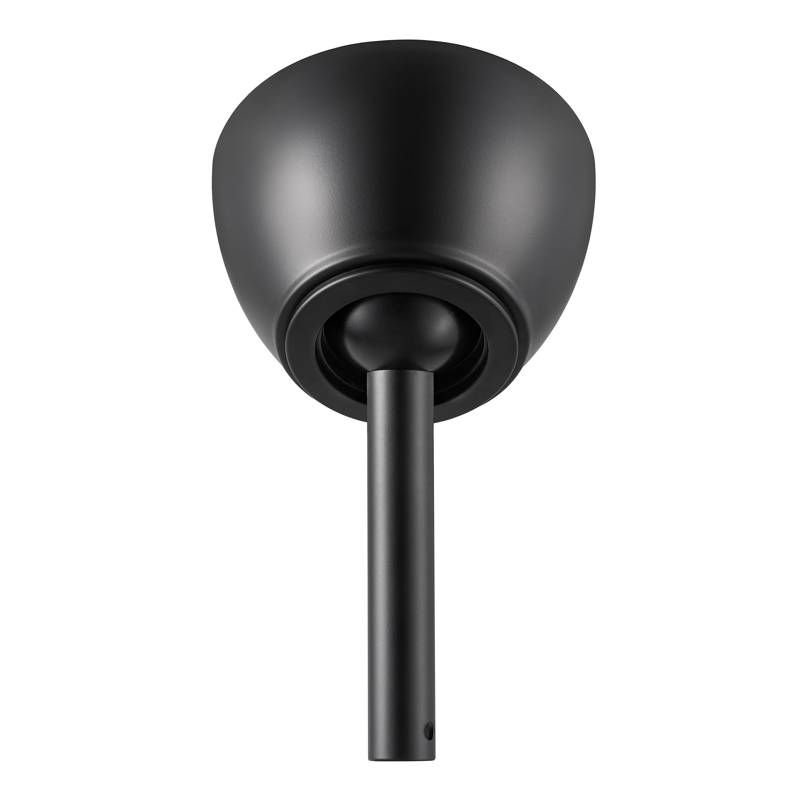 Sloped Ceiling Adapter for ORCA H₂O® Ceiling Fans in Matte Black — Front Product Shot