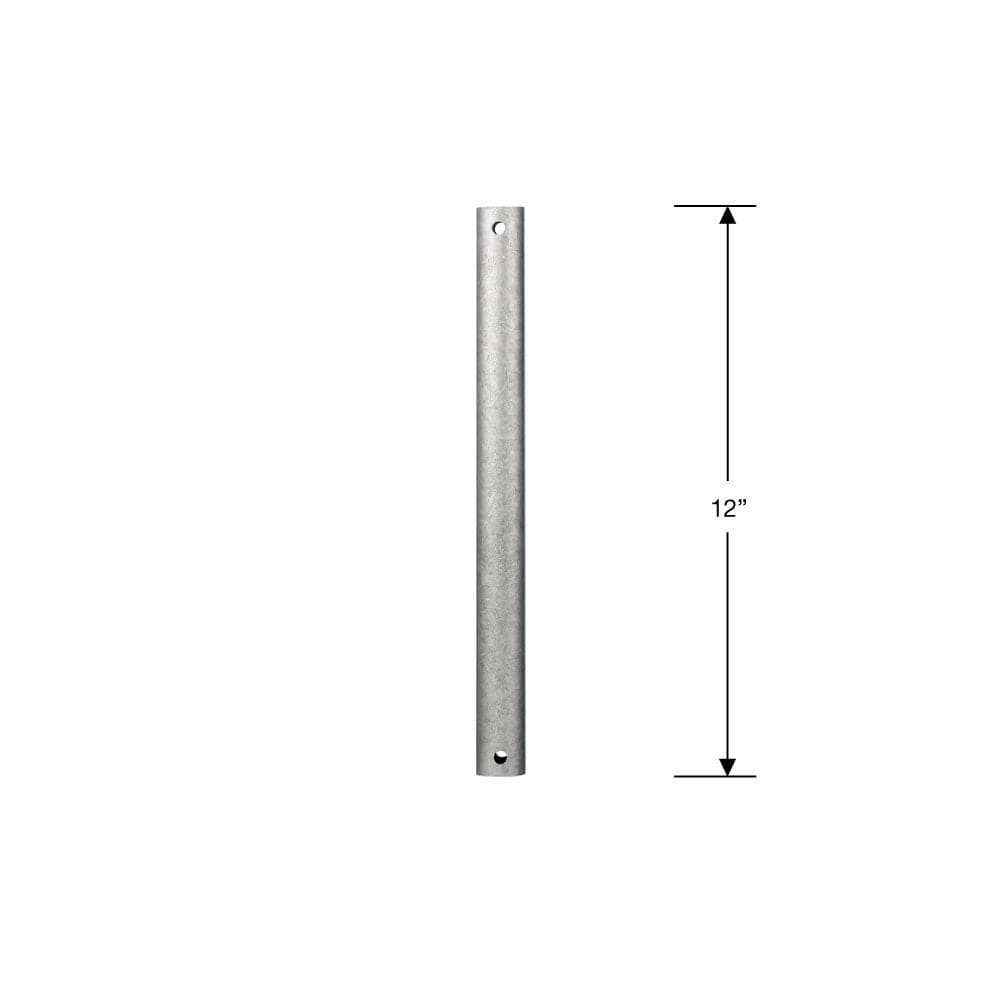 12-inch steel downrod for fandelier in galvanized