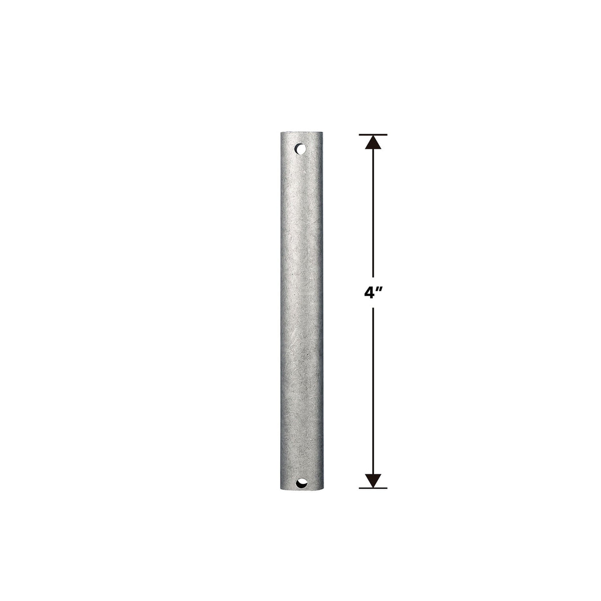 4-inch steel downrod for fandelier in galvanized
