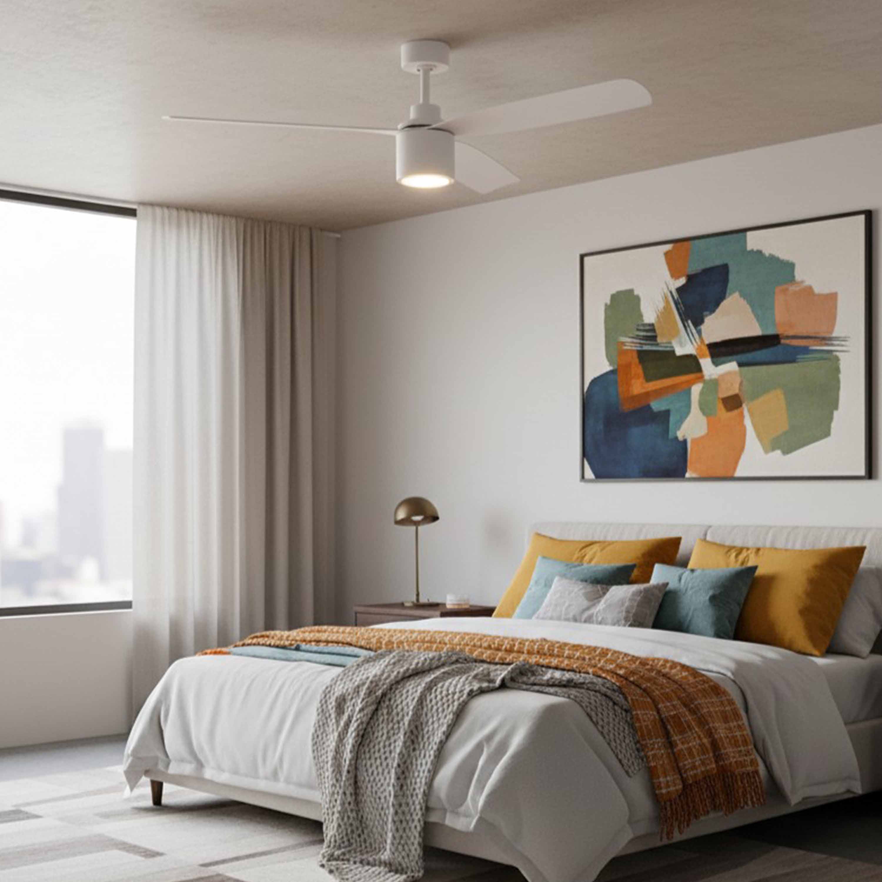 replace a chandelier with a ceiling fan