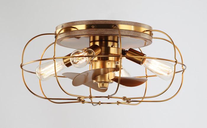 Ready to Lighten Up a Room? How an Aged Brass Ceiling Fan Can Brighten Dark Spaces