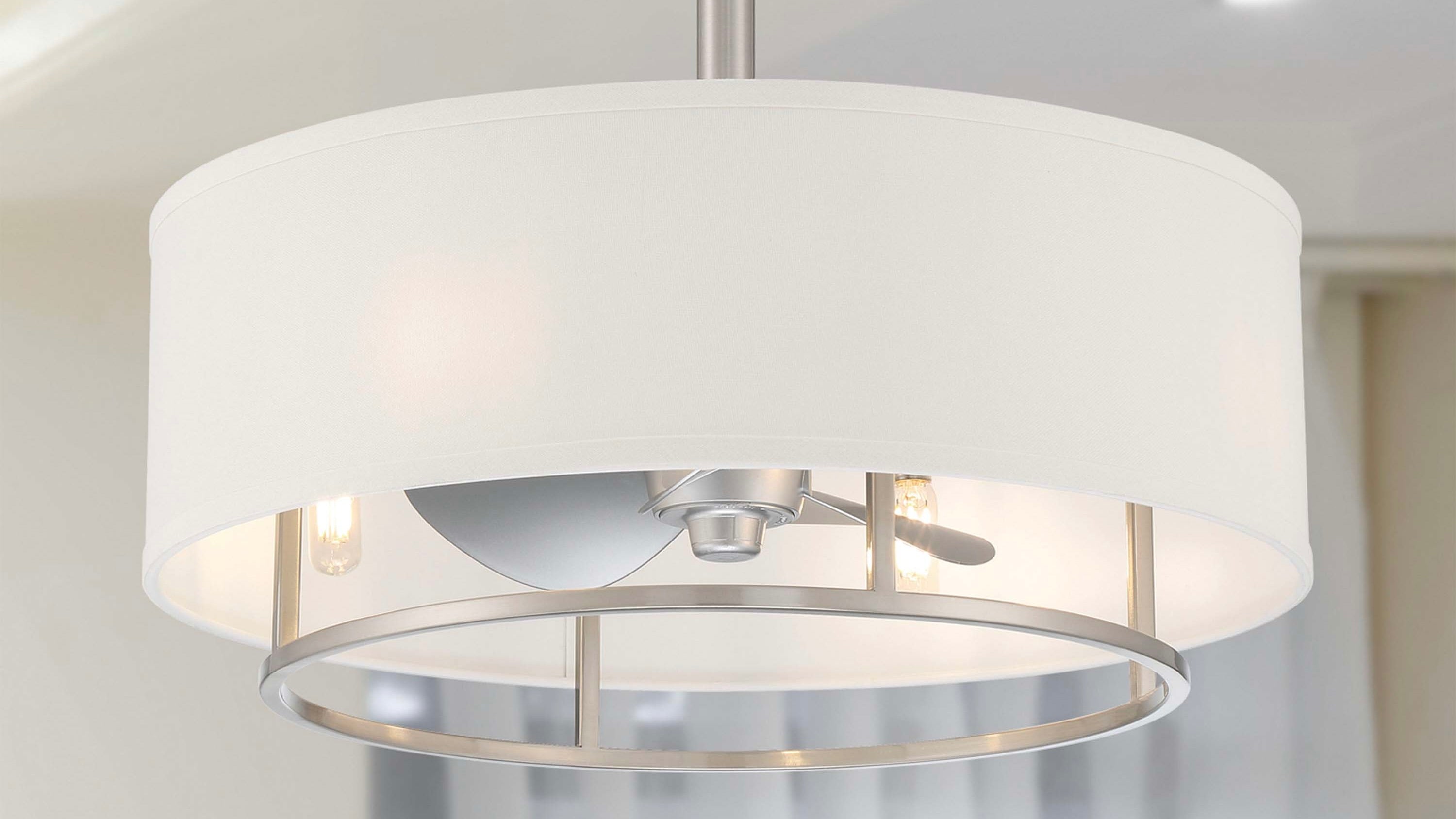 kaiti drum shade fandelier collection