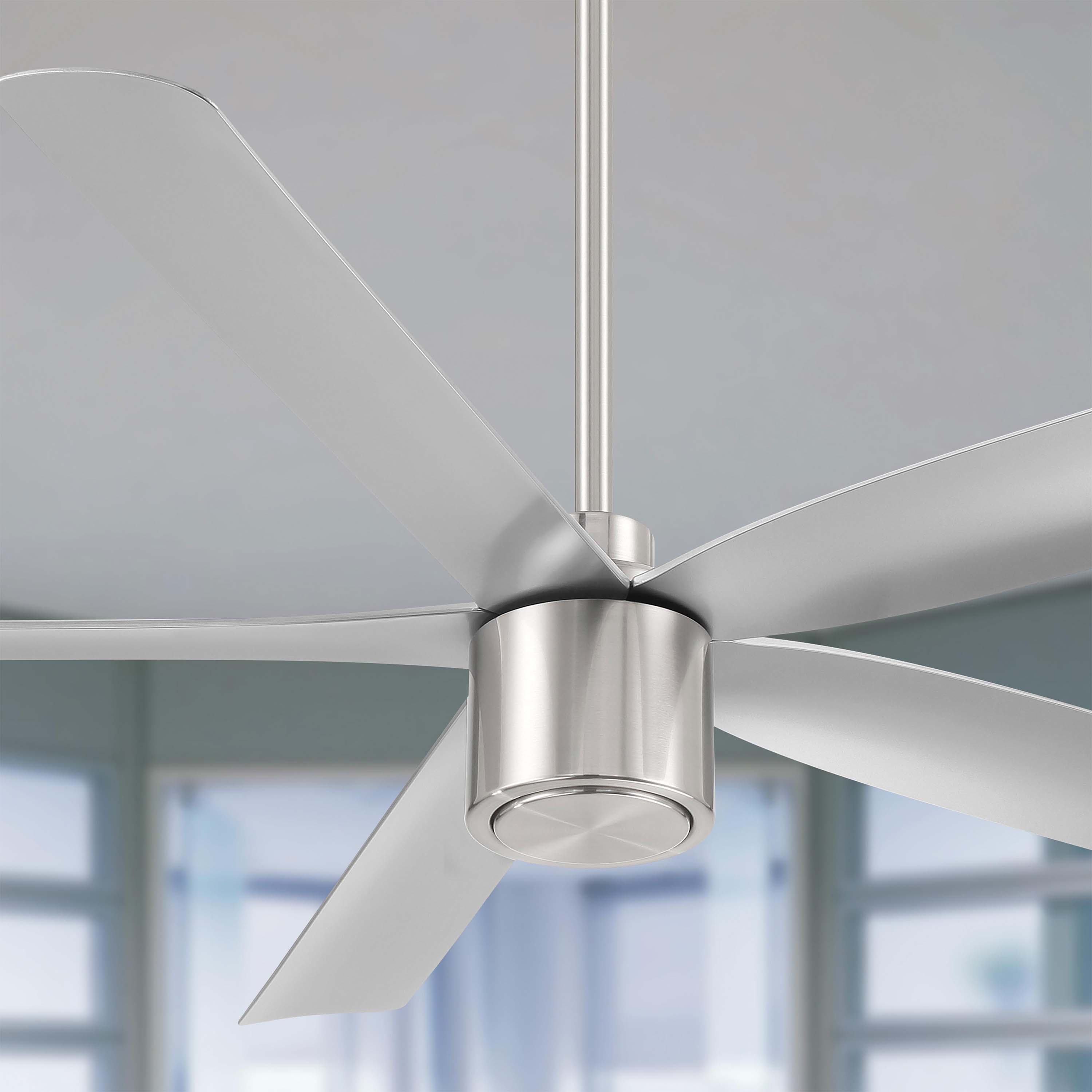 RAVIAN 60-inch 5-blade modern ceiling fan with remote and dimmable LED light options