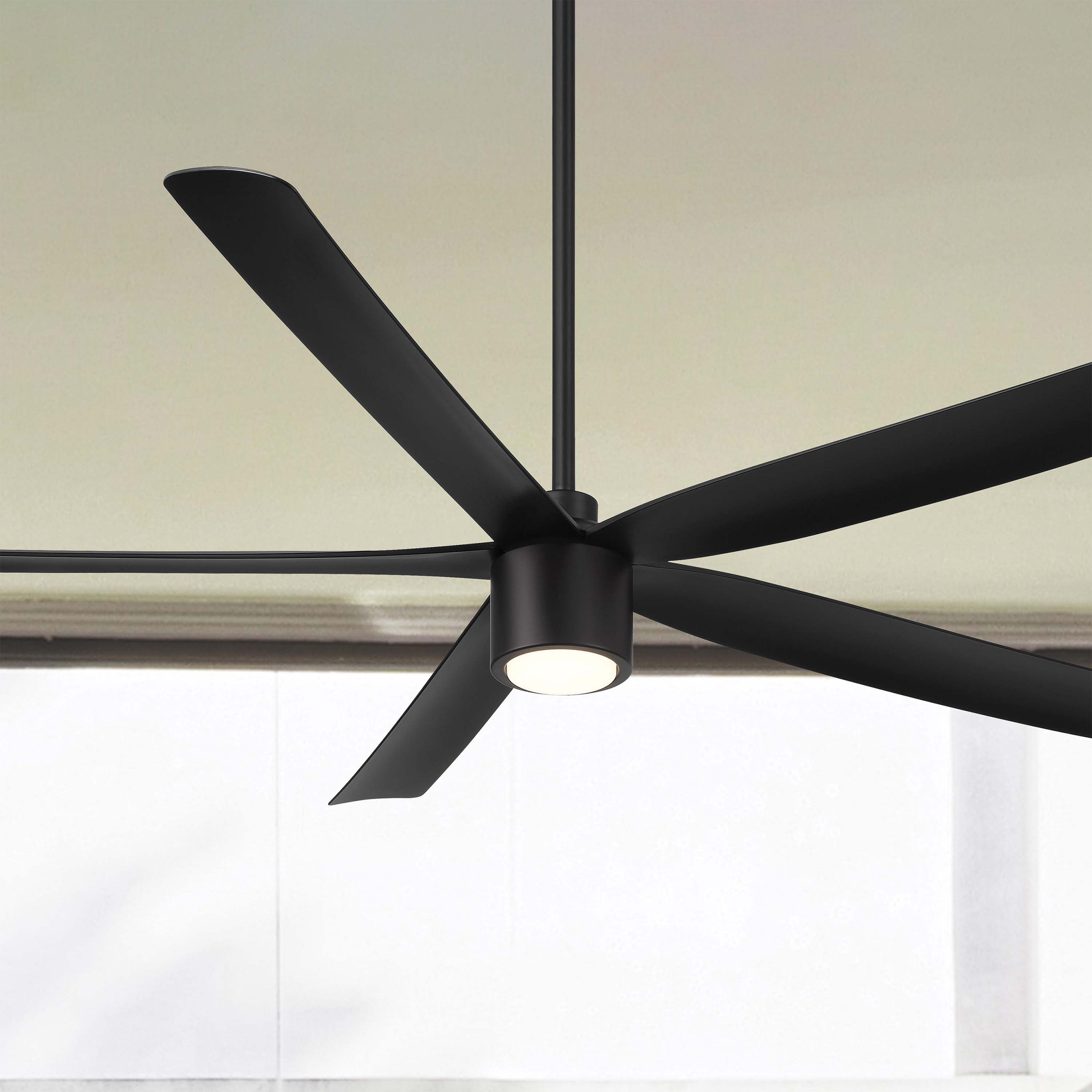 RAVIAN® 72" 5-Blade Large Ceiling Fan in matte black