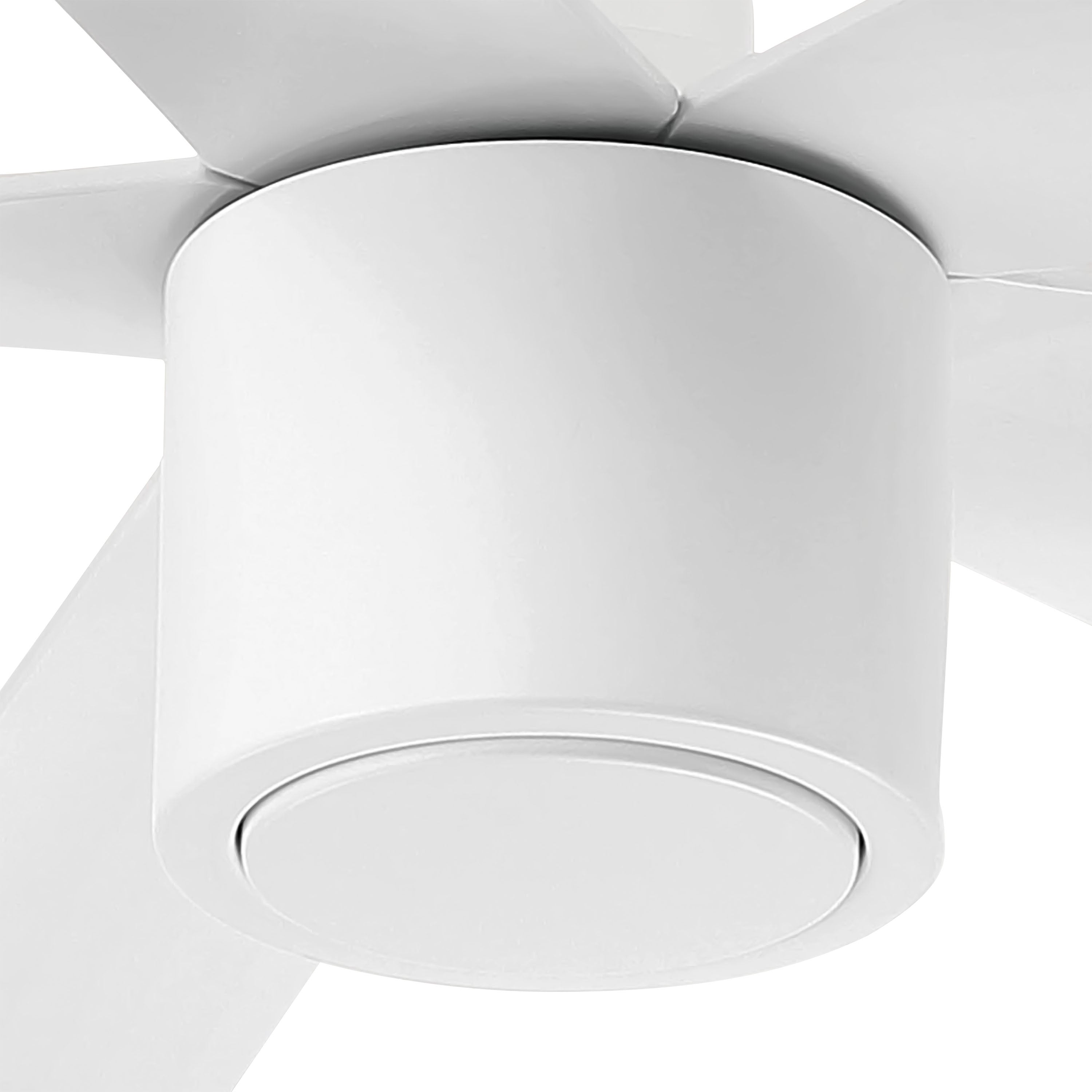 RAVIAN® 52" 5-Blade Ceiling Fan in matte white with no light