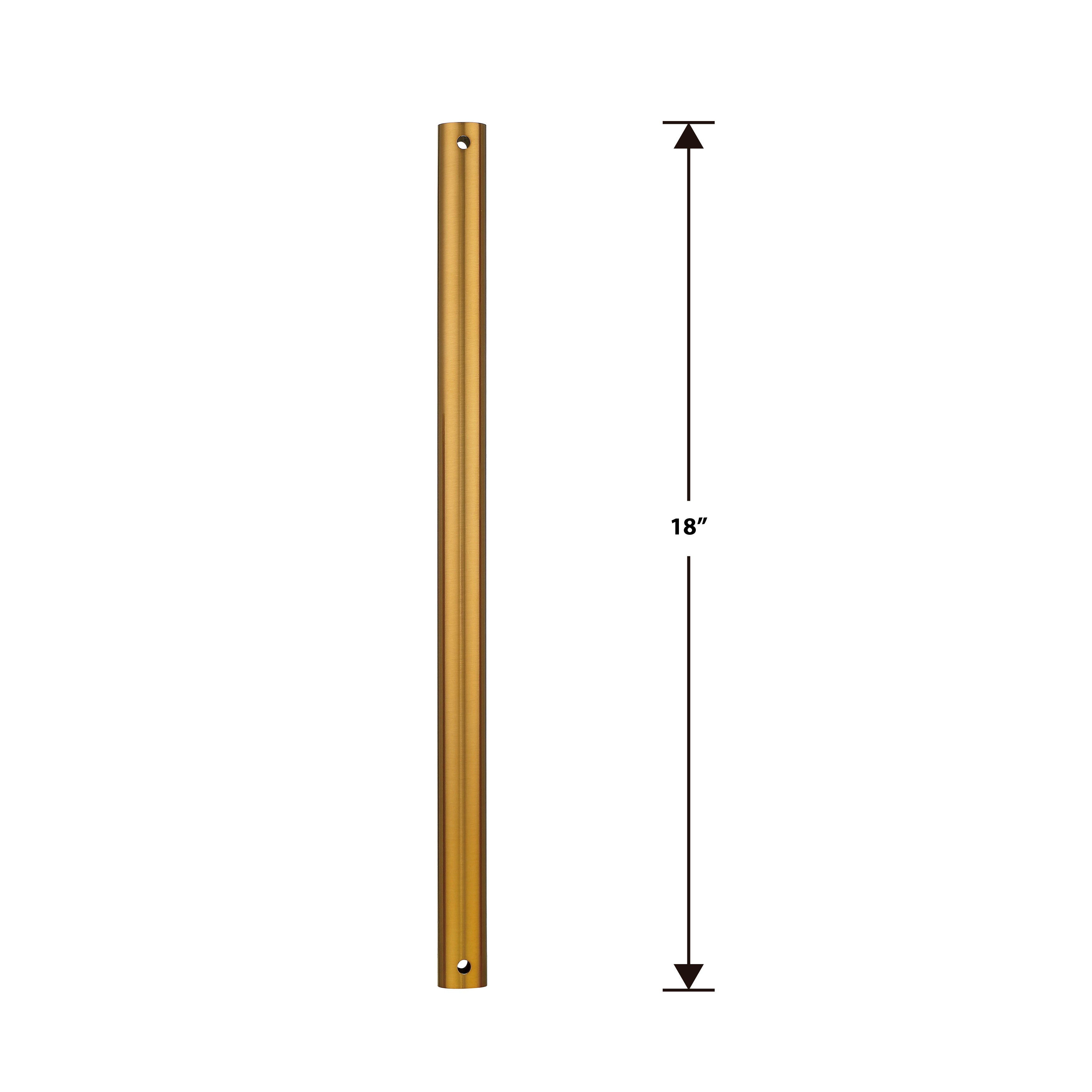 Steel Fandelier Downrod | Aged Brass