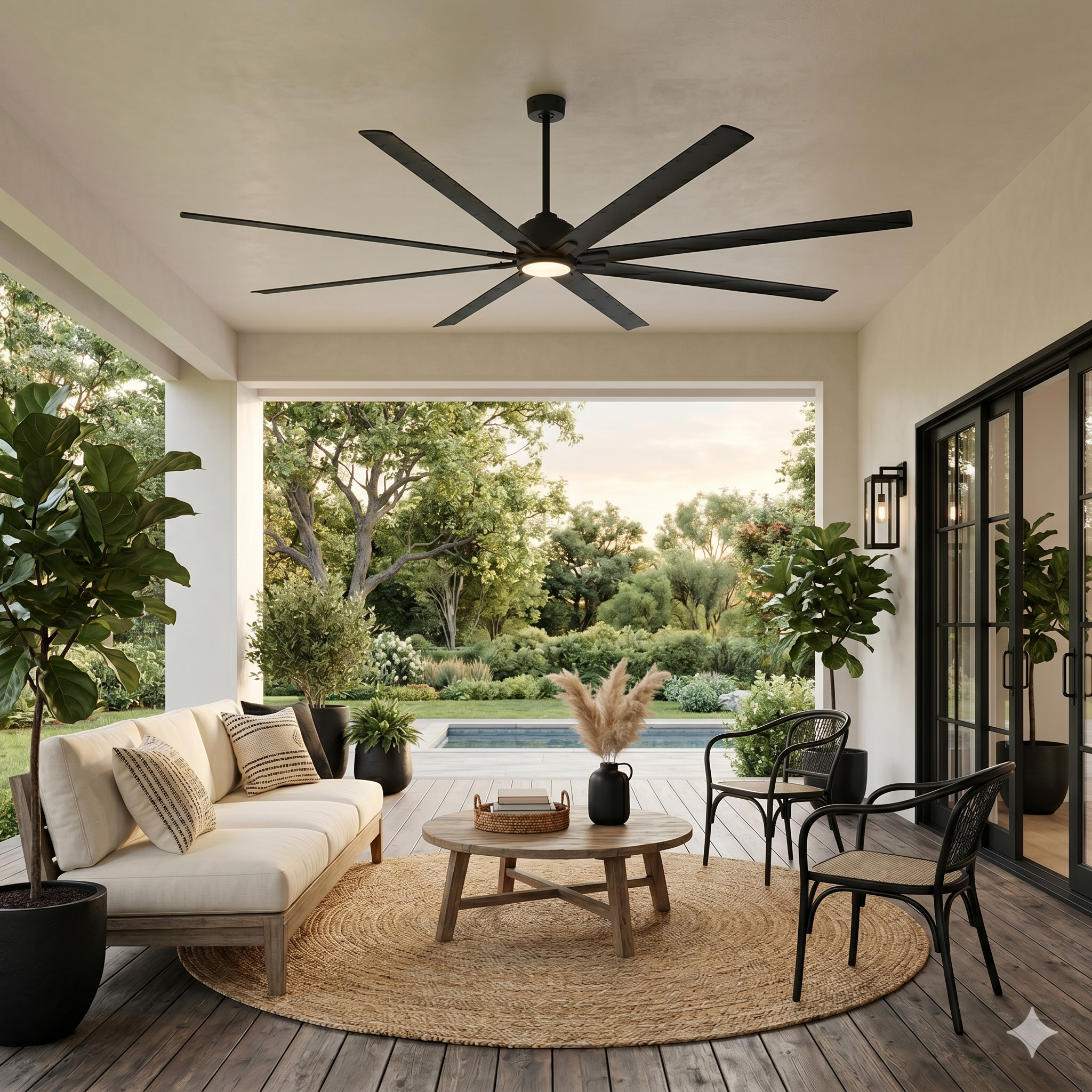 orca ceiling fan in homepage hero video