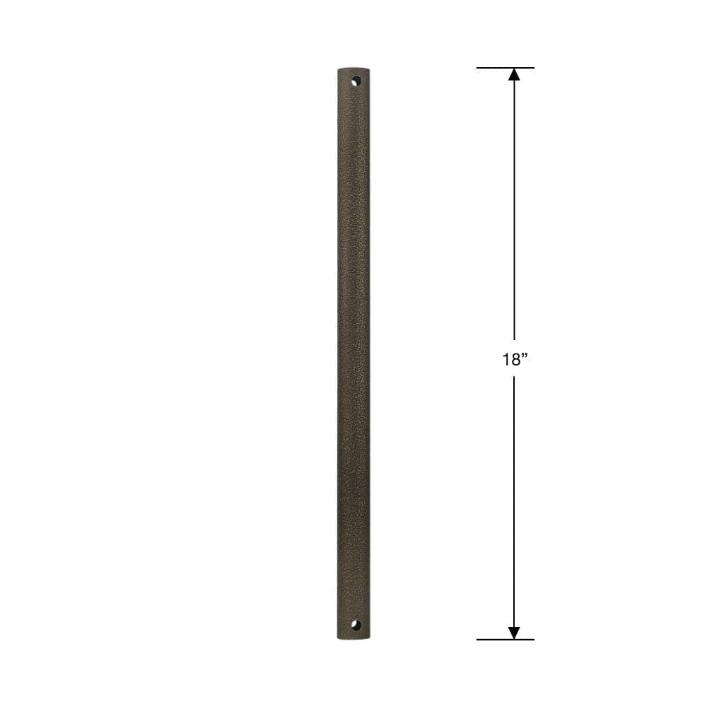 Steel Fandelier Downrod | Charred Iron