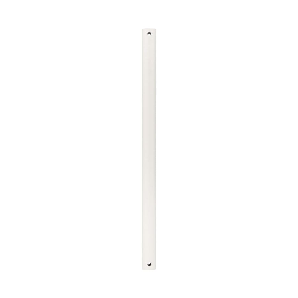 Steel Fandelier Downrod | Fan Extension Rod | Matte White