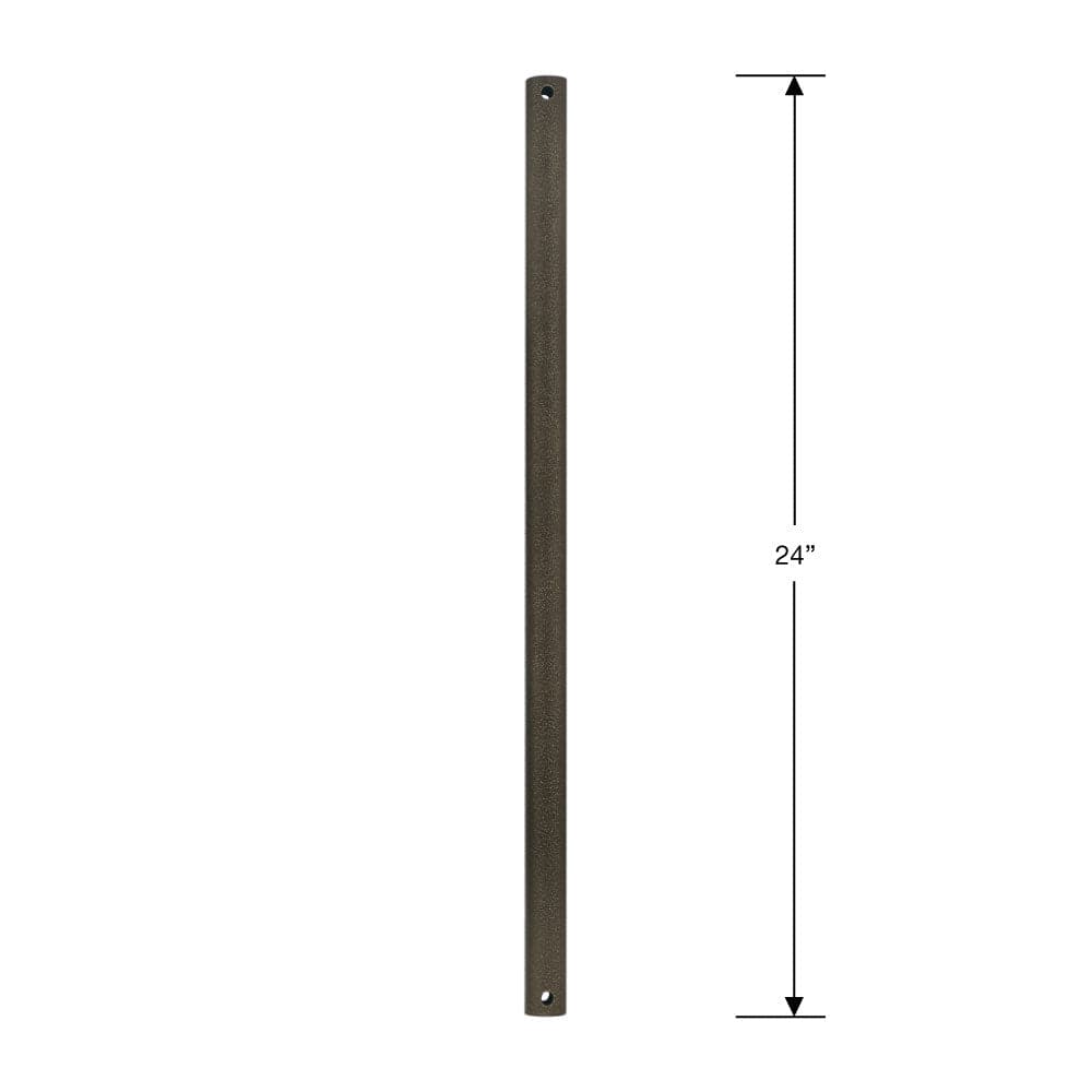 Steel Fandelier Downrod | Charred Iron